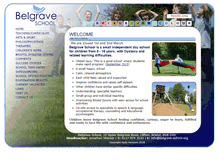 Tablet Screenshot of belgrave-school.org